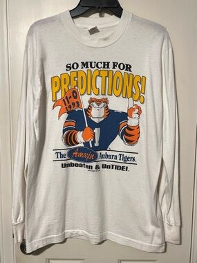 Vintage 1993 “Perfect Season” White Graphic Logo Cotton Tee